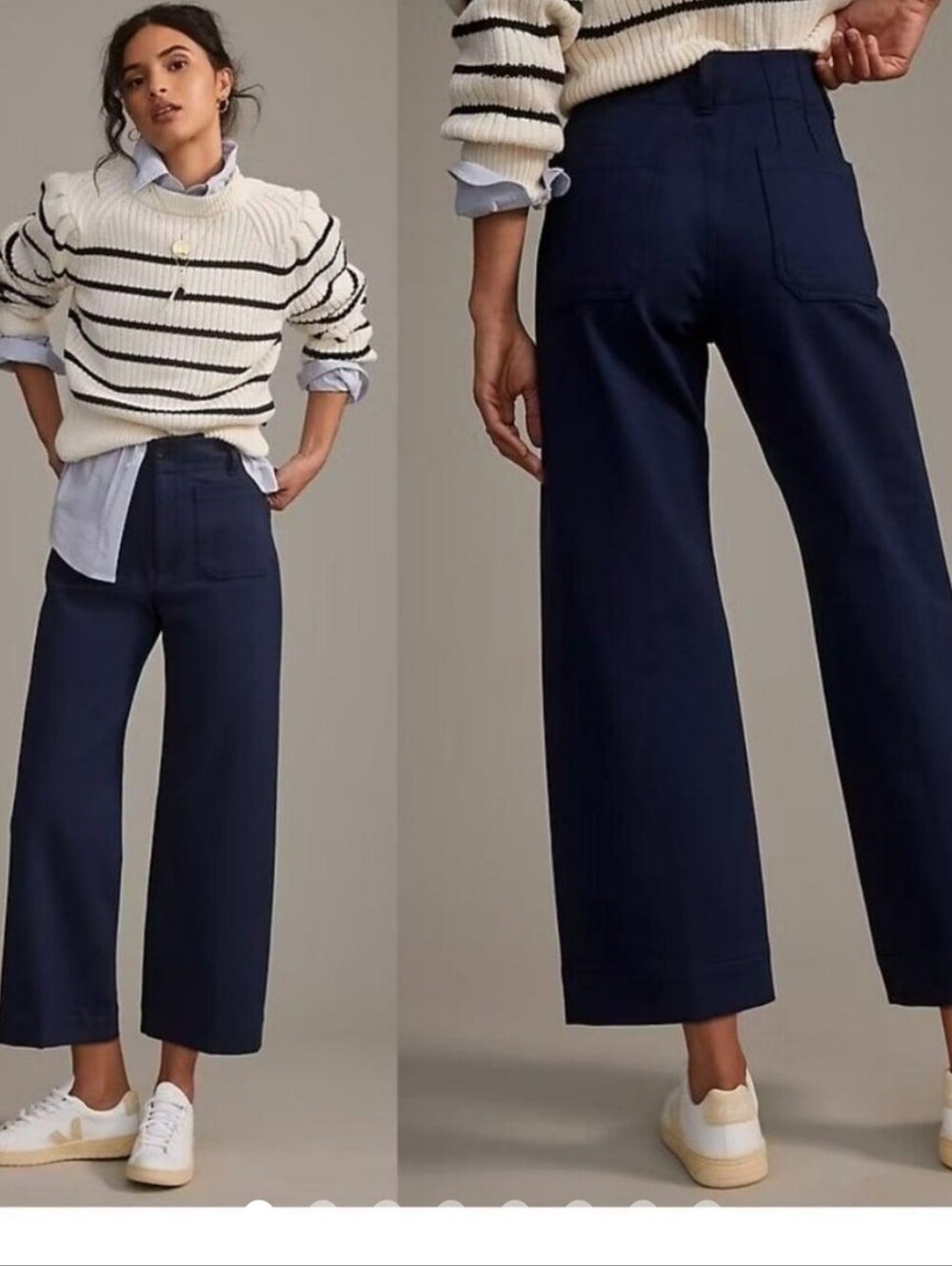 Anthropologie MAEVE The Colette Crop Wide-Leg